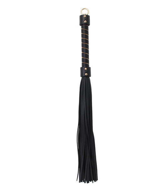 Gold Chain-Detailed Flogger - Premium Faux Leather 56cm
