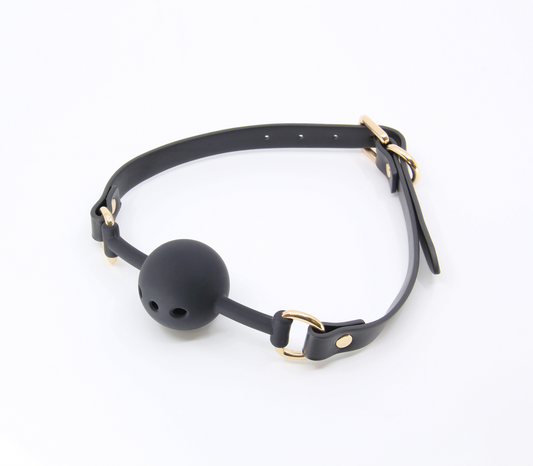 Luxury Hardware Ball Gag - Breathable Gold/Rose Gold